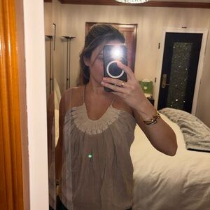 Elegant Cream Halter Top Lanvin Paris